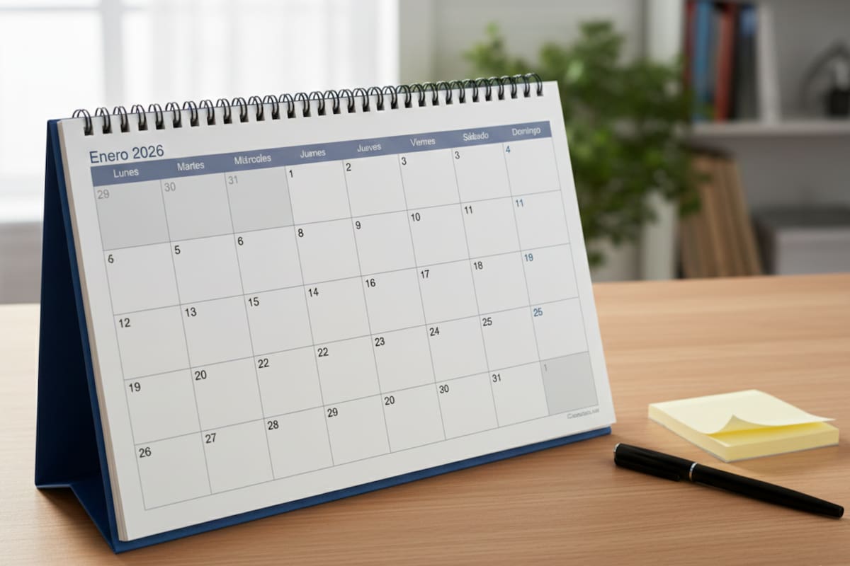 Estos son los feriados de enero 2026