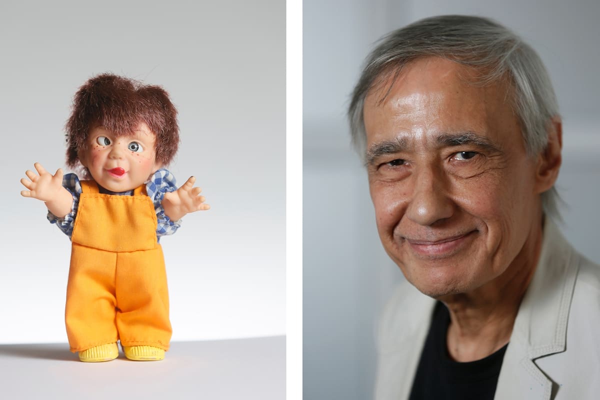 "Estoy rodeado de este tipo de objetos en mi taller. Este muñeco me lo regaló Rafael Cippolini y estaba en un canasto de juguetes rotos en Mar del Plata. ¿No es fascinante?"