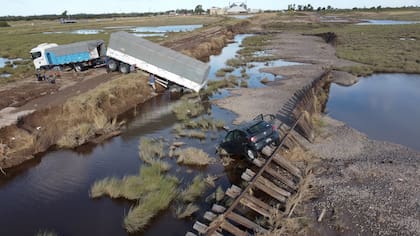 Estragos de la inundación en Bahía Blanca, 8 de marzo de 2025