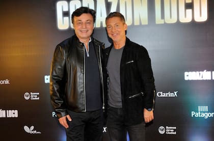 Adrián Suar junto al director de la película, Marcos Carnevale