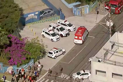 Estudiante disparó en la Escuela Estadual Sapopemba, en la zona este de São Paulo (Captura TV Globo)