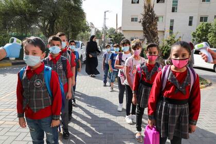 Estudiantes palestinos