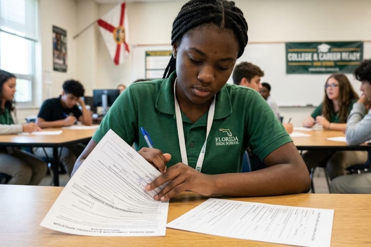 Estudiantes graduados de la escuela secundaria en Florida tienen más facilidad para aplicar a trabajos relacionados con los seguros