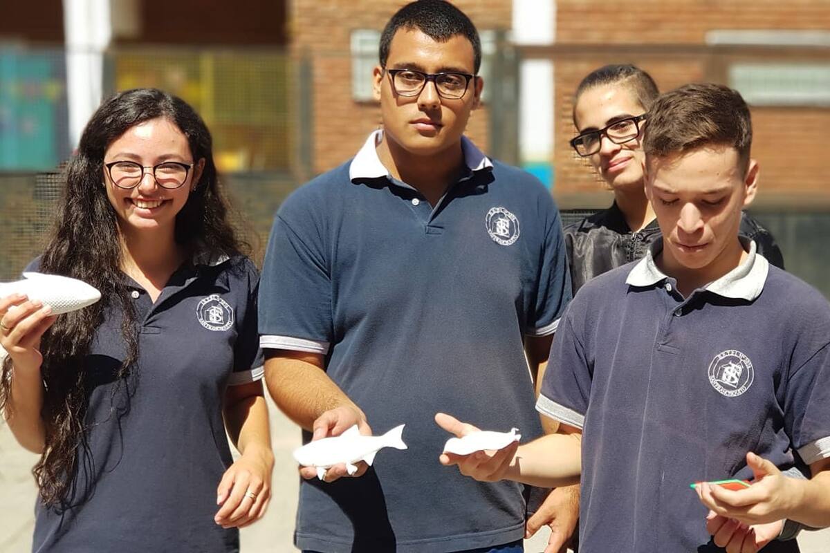 Estudiantes presentaron modelos en 3D de figuras de peces para la inclusión en el Acuario del Río Paraná