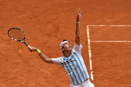 Etcheverry, en Madrid 2015, jugando la versión junior de la Davis: "Desde chiquito anhelaba estar con el equipo mayor"