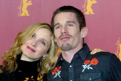 Ethan Hawke y Julie Delpy en la 54ta edición del Festival de Cine de Berlín, donde presentaron Antes del atardecer