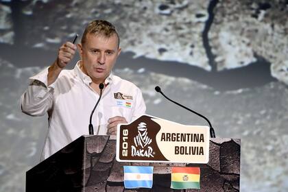 Etienne Lavigne presenta la edición 2016 del Dakar