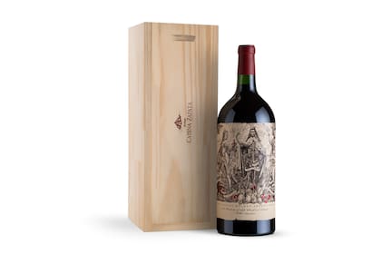 Etiqueta actual de Malbec Argentino, en su formato doble magnum (3 litros)