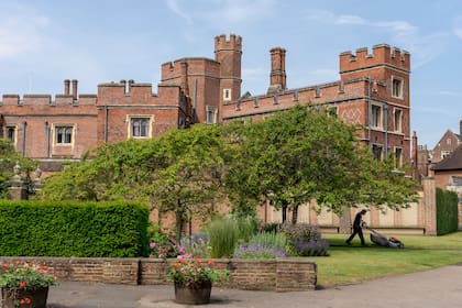 Una vista del complejo del Eton College