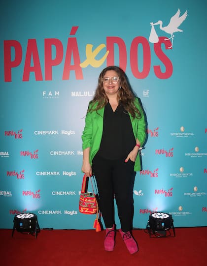 Eugenia Guerty le puso mucho color a la avant premier de la película, que llega a los cines este jueves
