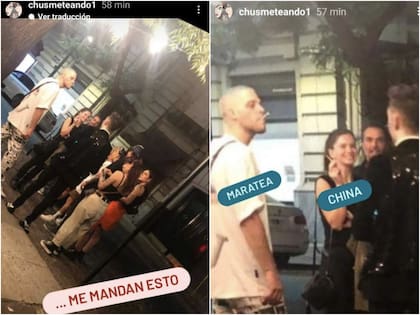 Eugenia 'la China' Suárez y Santi Maratea (Foto: Instagram/@chusmeteando1)