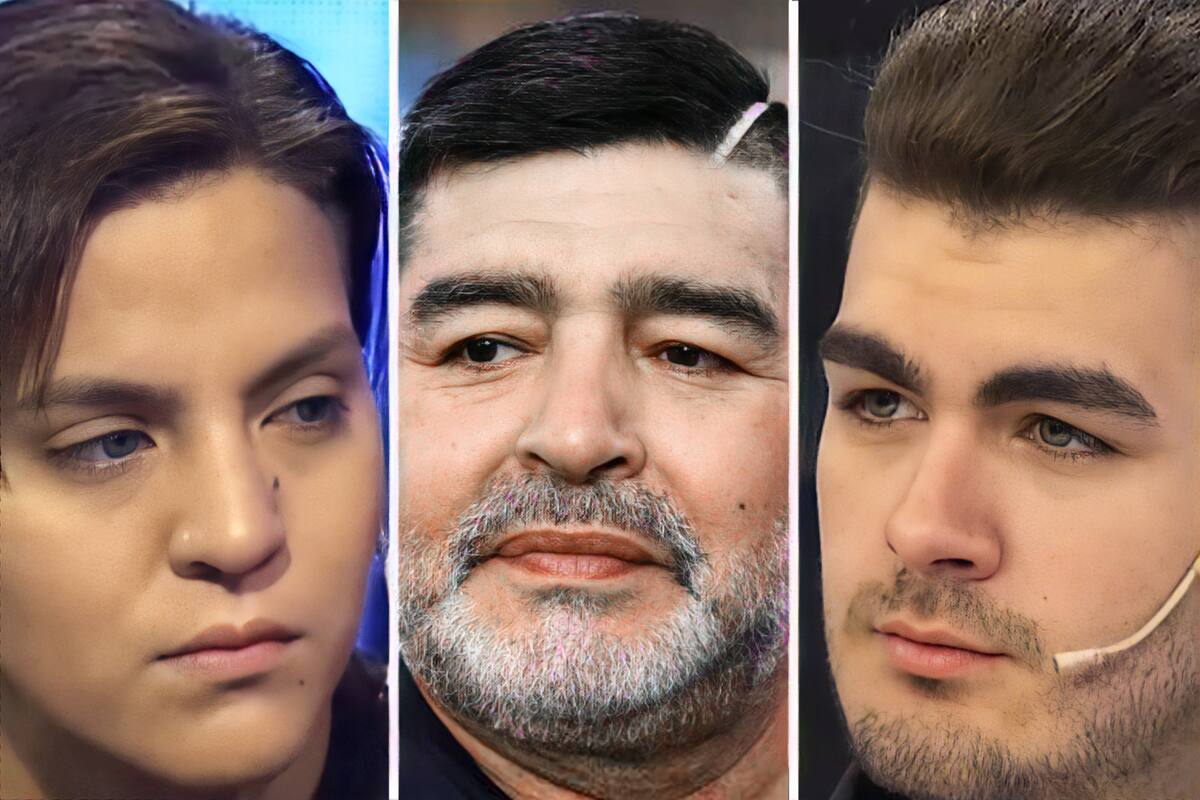 Eugenia Laprovíttola, Diego Maradona y Santiago Lara