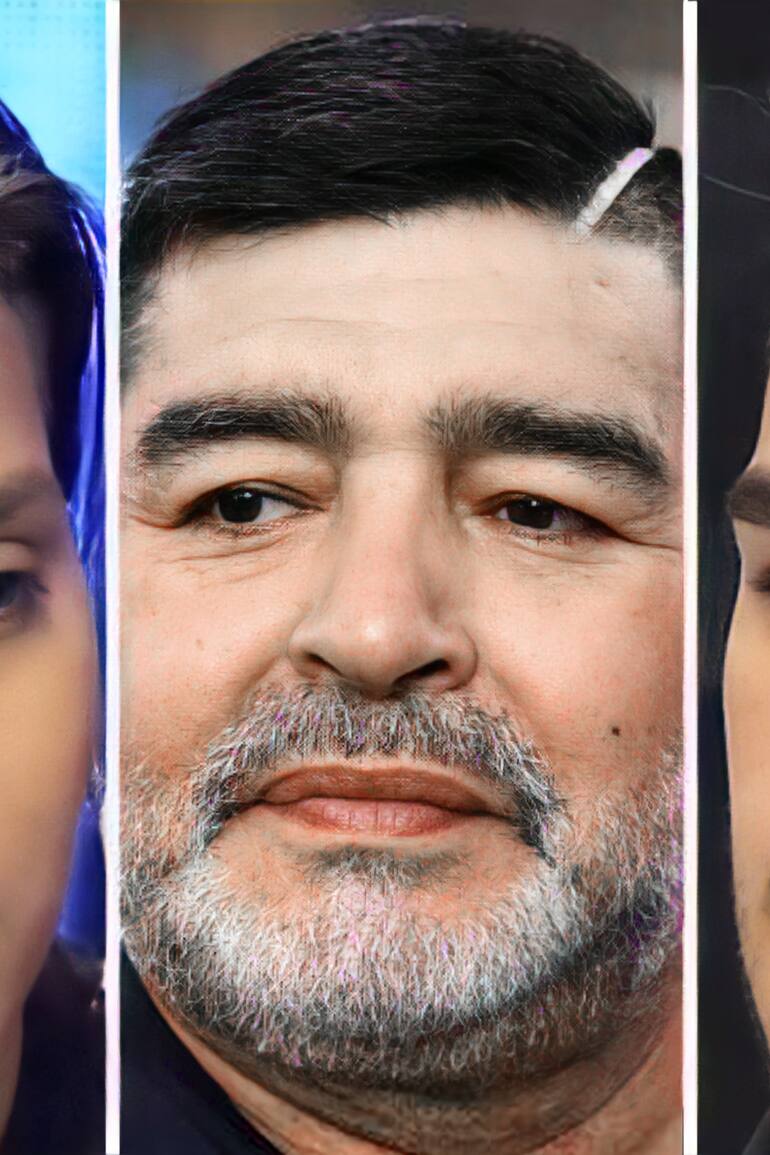 Eugenia Laprovíttola, Diego Maradona y Santiago Lara