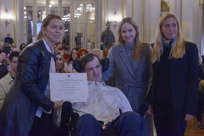 Eugenia Sequeiros, Esteban Bullrich, Clara Muzzio y Silvia Imas
