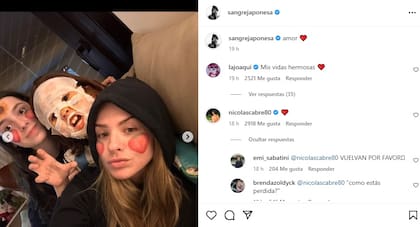 Eugenia Suárez compartió una imagen con sus hijos y Nicolás Cabré no tardó en reaccionar con un tierno emoji