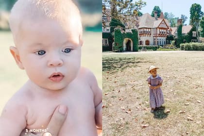Eugenia también compartió con sus seguidores fotos de sus hijos menores: Amancio, de cinco meses, y Magnolia, de dos años