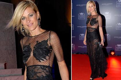 Eugenia Tobal lució un vestido lleno de transparencias y muy sexy
