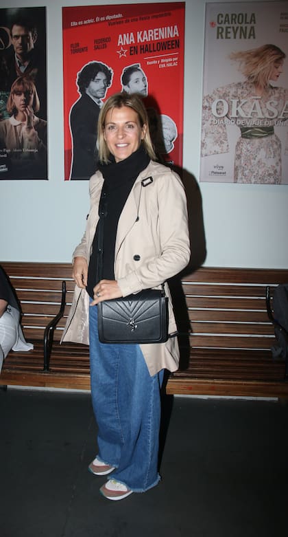 Eugenia Tobal, que también está haciendo teatro sobre calle Corrientes.