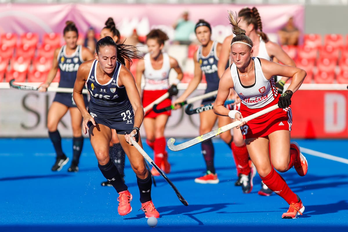 Eugenia Trinchinetti fue elegida por la Federación Internacional de Hockey como la MVP del partido ante Inglaterra