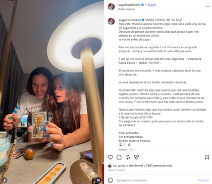 Eugenia Trinchinetti sorprendió con su revelación, a más de un mes de la final del Mundial