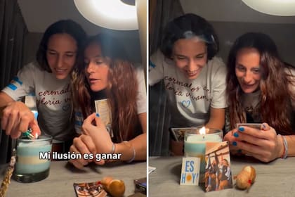 Eugenia Trinchinetti y Poy Toccalino realizaron un ritual antes de la nueva final del mundo para Las Leonas
