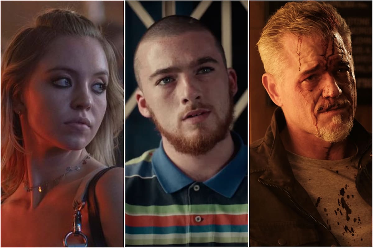 Euphoria: Sydney Sweeney como Cassie, Angus Cloud como Fez y Eric Dane como Cal