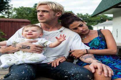 Ryan Gosling, Eva Mendes y su hija Esmeralda cuando aun no había cumplido un año