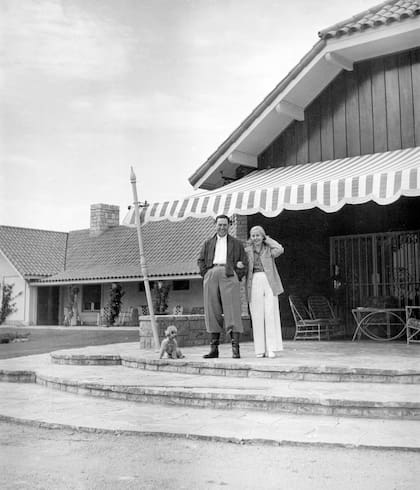 Juan y Eva Perón en la quinta de San Vicente