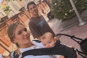 Eva Bargiela, Gianluca Simeone y Faustino disfrutaron de la primavera europea (Foto: Instagram @evabargiela)