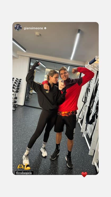 Eva Bargiela y Gianluca Simeone compartieron una romántica postal que da cuenta de cómo viene el noviazgo