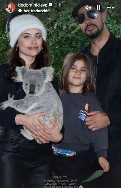 Eva De Dominici paseó por Australia con su hijo Cairo y su pareja Eduardo Cruz (Foto: Instagram @dedominicieva)