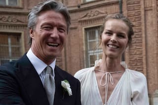 Eva Herzigova se casó con el padre de sus hijos después de 25 años de amor