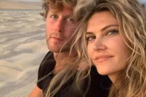Eva Kaili junto a su pareja, el italiano Franceso Giorgi