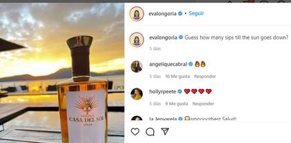 Eva Longoria degusta del tradicional tequila mexicano