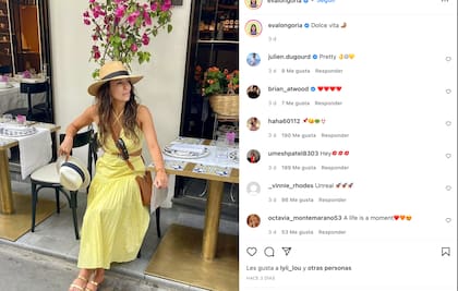 Eva Longoria lució el vestido amarillo ideal para este verano