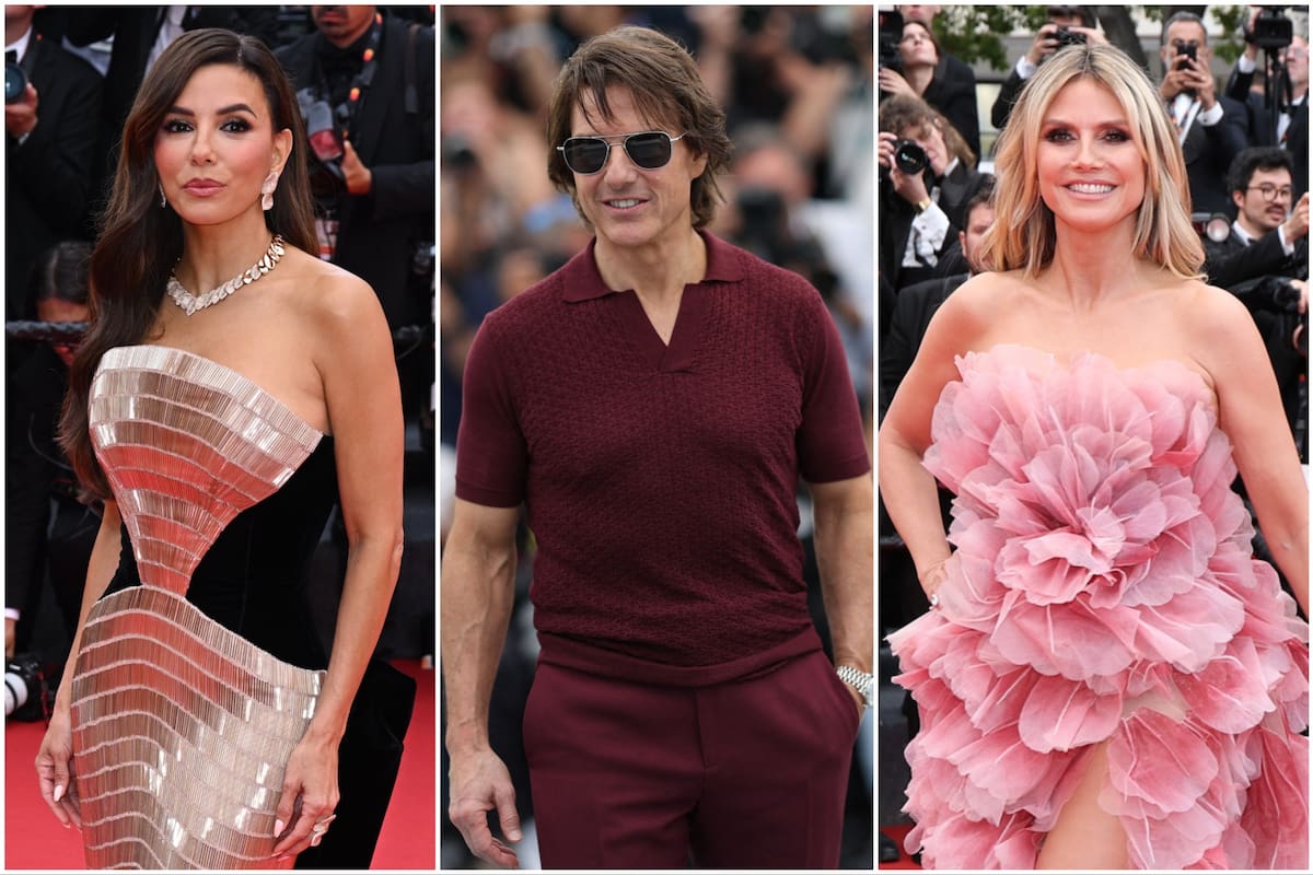 Eva Longoria, Tom Cruise y Heidi Klum en la 78.ª edición del Festival de Cine de Cannes