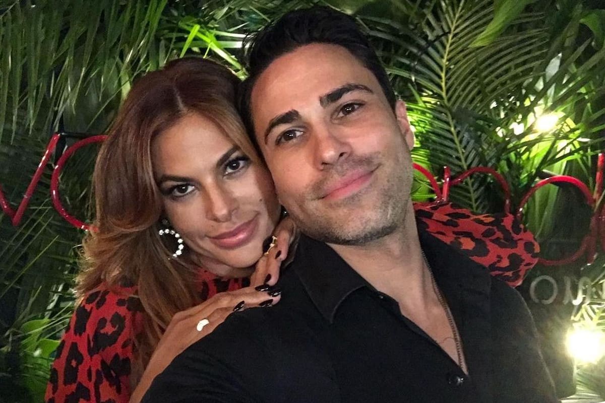 Eva Mendes junto a su hermano