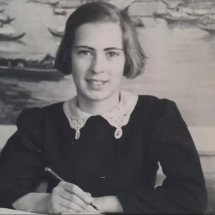 Eva Schloss, en su juventud