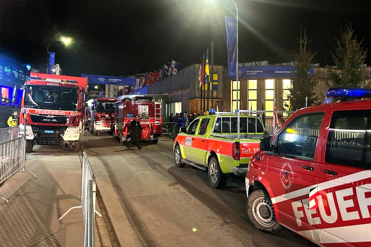 Evacuación en Davos