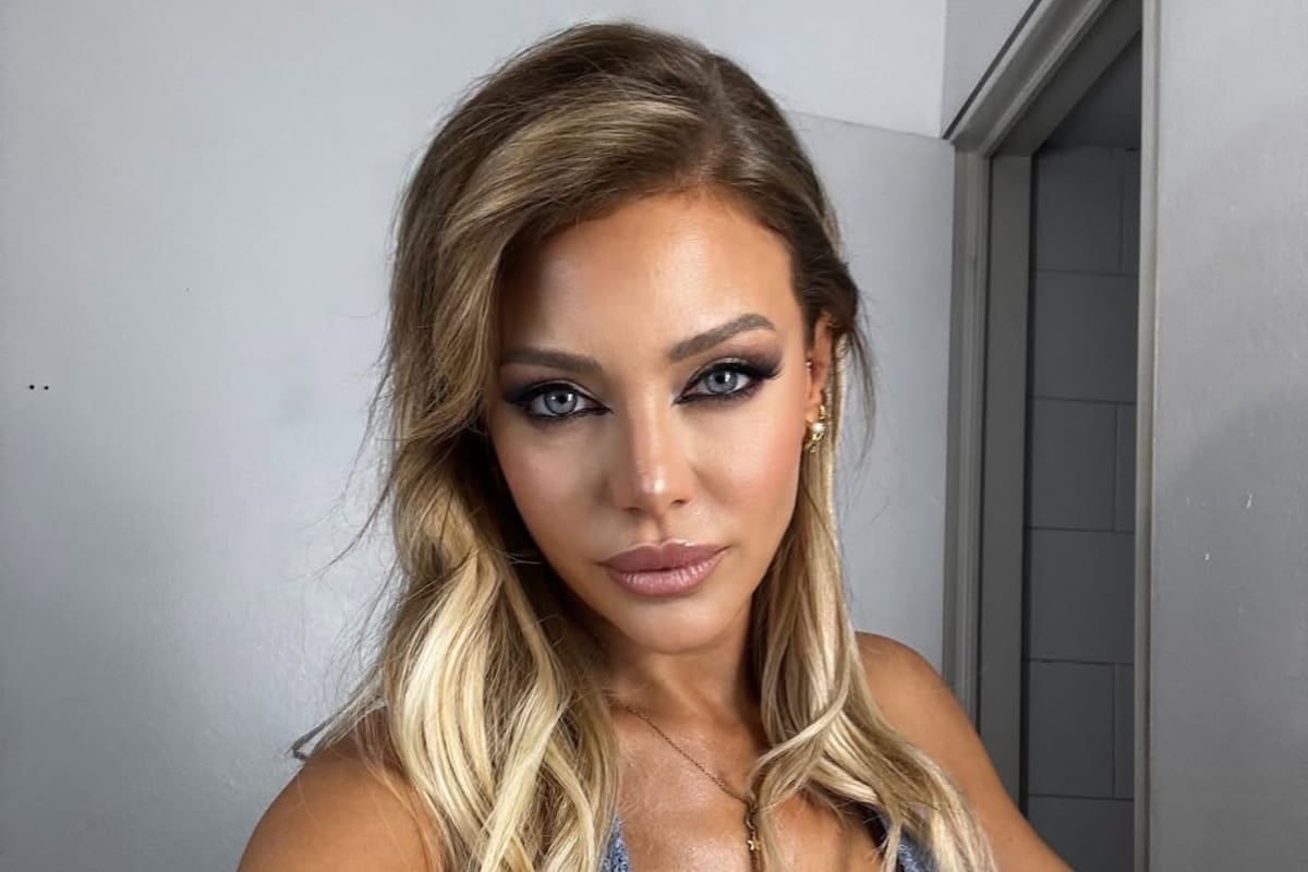 Evangelina Anderson compartió una divertida foto con un mensaje con humor tras su separación de Demichelis (Fuente: Instagram/@evangelinaanderson)