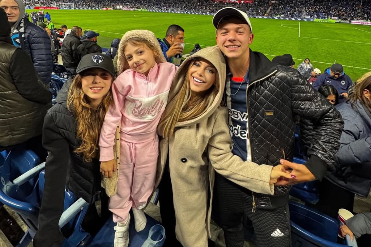 Evangelina Anderson se mostró feliz junto a sus hijos