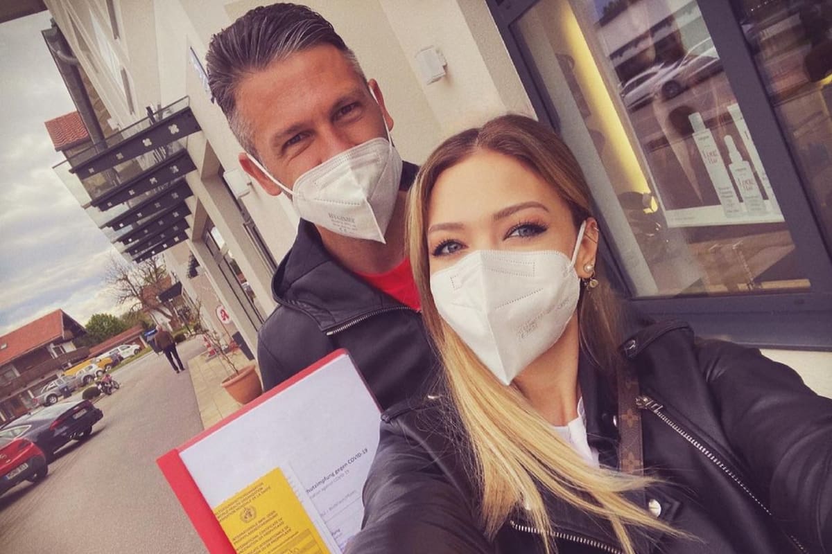 Evangelina Anderson y Martín Demichelis recibieron la vacuna BioNTech, Pfizer, en Alemania