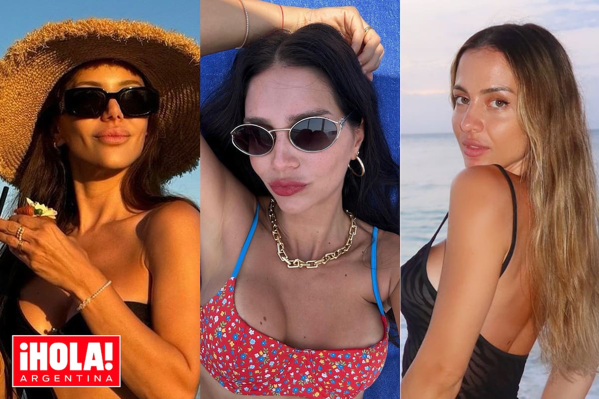 Evangelina Anderson, Zaira Nara y Caro Calvagni deslumbran en las redes sociales durante sus vacaciones en la playa.