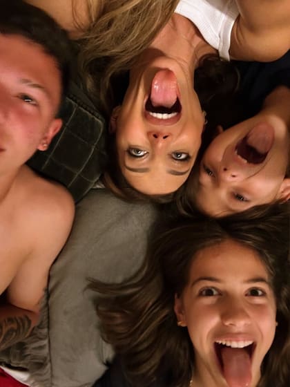 Evangelina demostró su amor hacia sus hijos en un posteo de Instagram