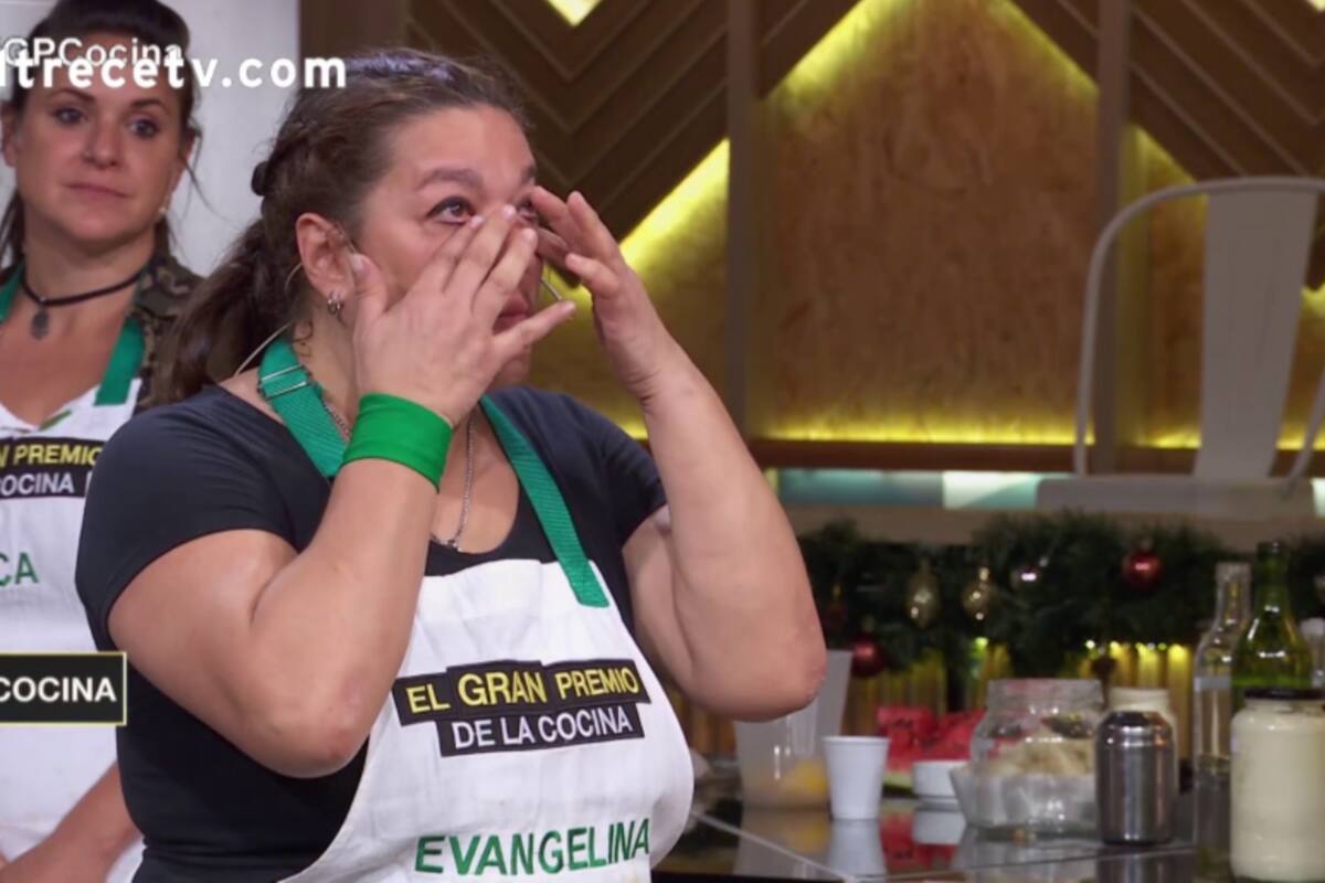 Evangelina es la nueva eliminada de El gran premio de la cocina. Carina Zampini le dedicó unas palabras y la participante no pudo evitar emocionarse