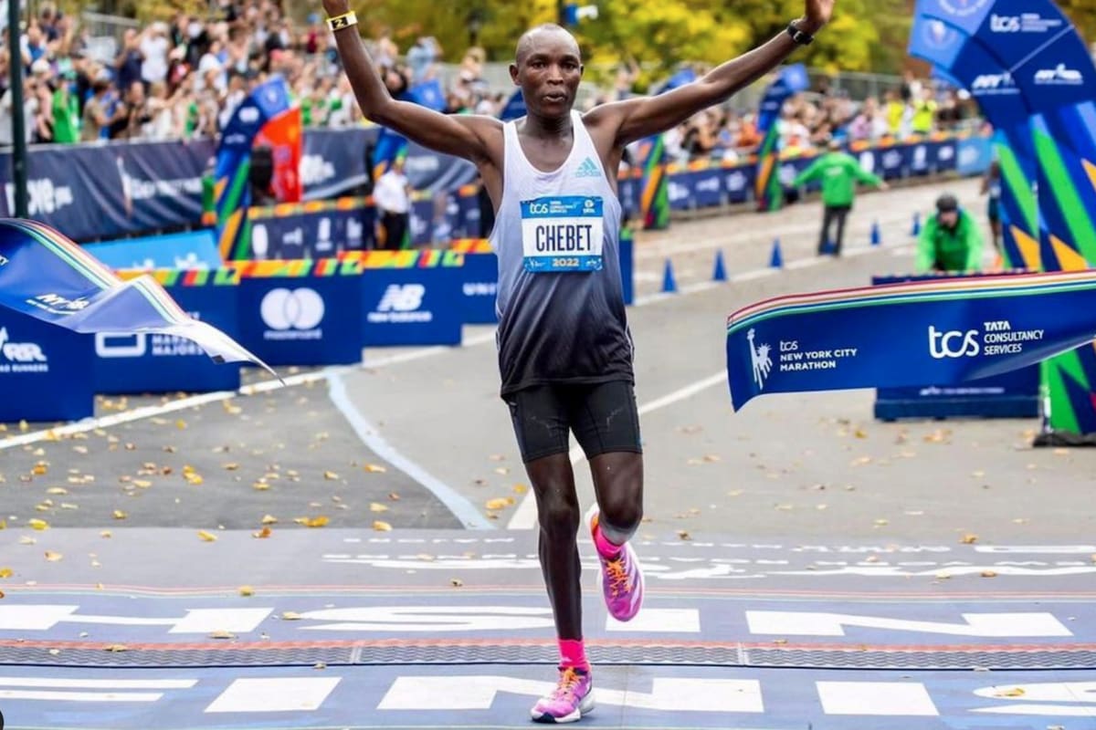 Evans Chebet arrasó en el Maratón de Nueva York