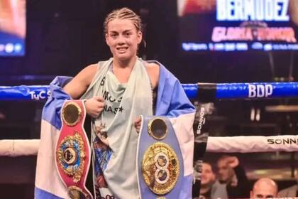 Evelin Bermúdez, campeona mundial minimosca