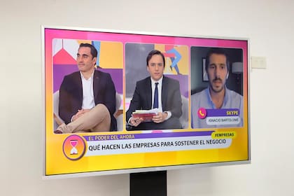 Ignacio Badaloni (Banco Galicia), José Del Rio (LA NACION) e Ignacio Bartolomé, director de Negocios de GDM América del Norte