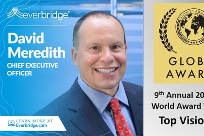 Everbridge Chief Executive Officer David Meredith Wins 2021 Globee® CEO World Award as a Top Visionary (Photo: Business Wire)
