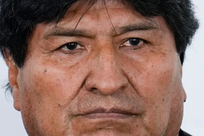 Evo Morales asiste a una presentación de la Operación Rescate, el jueves 4 de noviembre de 2021, en la embajada de México en Buenos Aires, Argentina